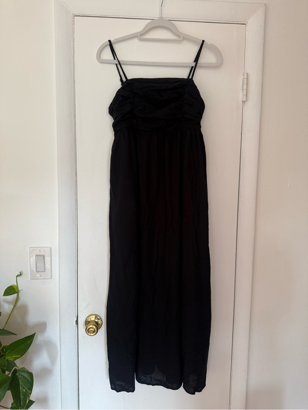 Black Spaghetti Strap Maxi Dress